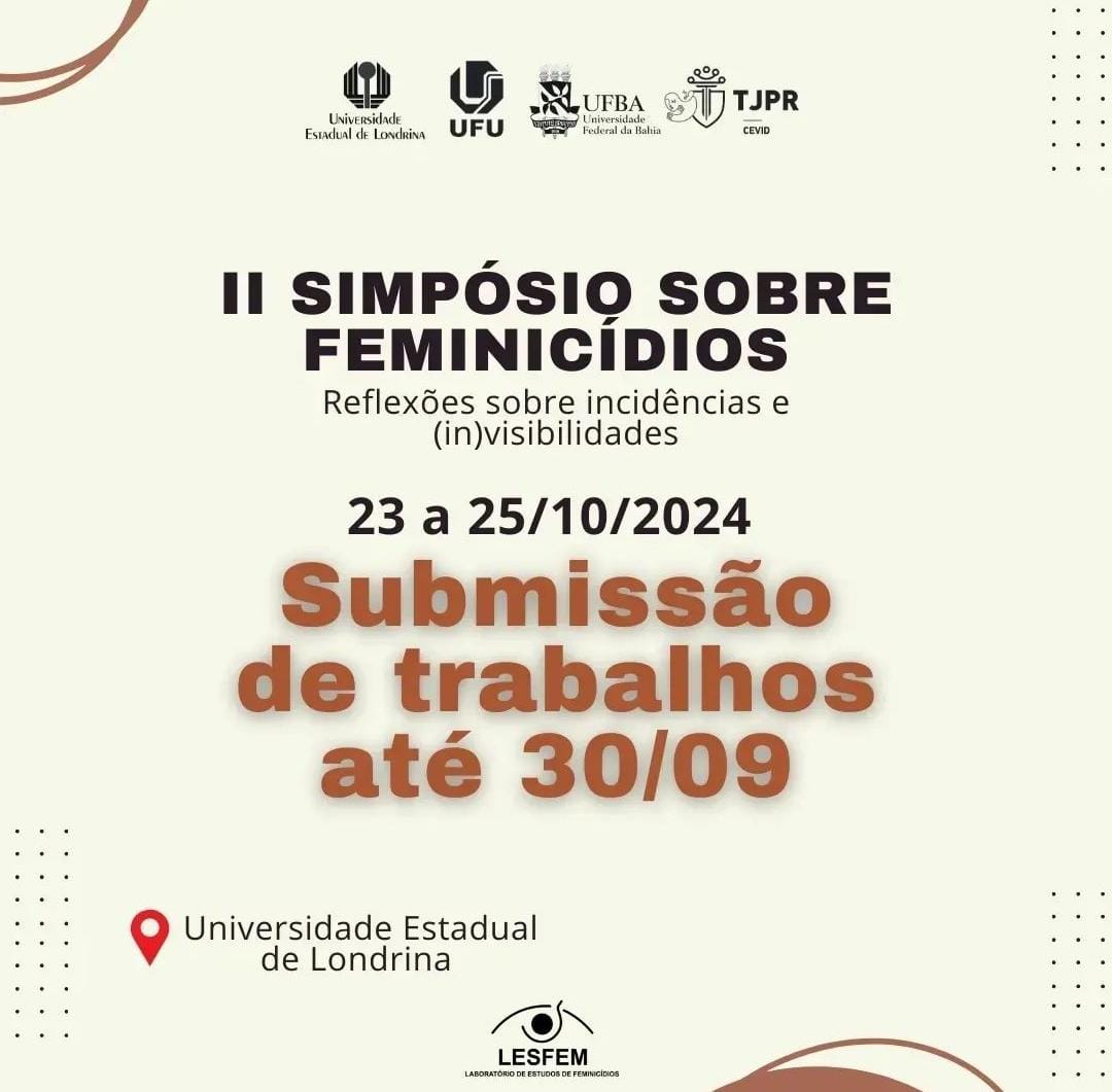 II SIMPÓSIO SOBRE FEMINICÍDIOS